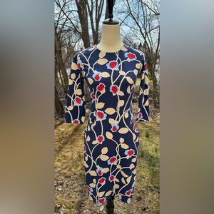 J McLaughlin Catalyst Catalina Cloth Sheath Dress XS 3/4 Sleeves Stretch